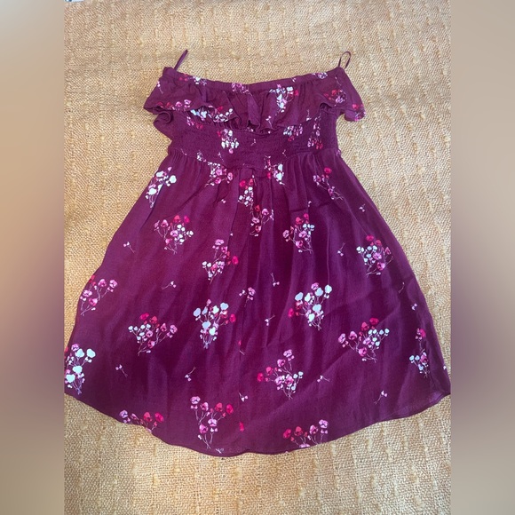 Express Maroon Floral Sundress - Picture 5 of 5